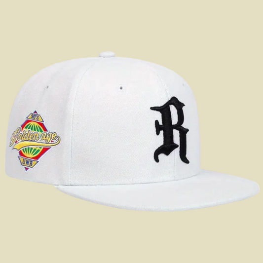 Gothic R Embroidery Fitted Cap